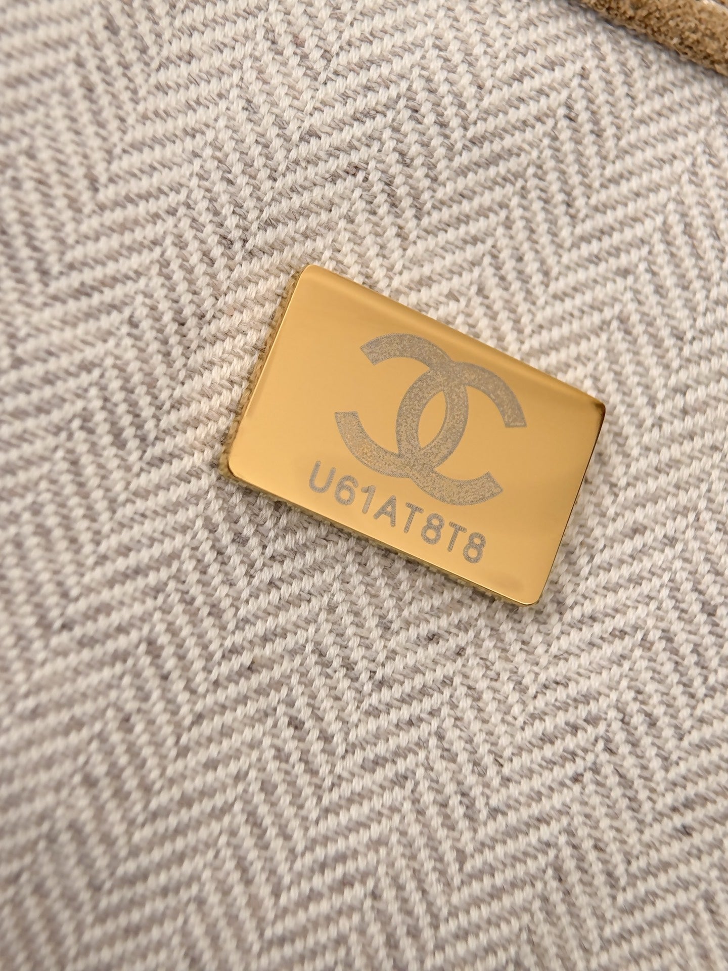 CHANEL 26S SHOPPING TOTE BAG 45 IN BEIGE QUILTED SUEDE