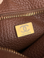 CHANEL 26S SHOULDER BAG 29 IN BROWN GRAINED CALFSKIN