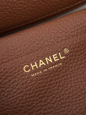 CHANEL 26S SHOULDER BAG 29 IN BROWN GRAINED CALFSKIN