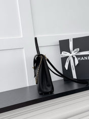 CHANEL 26S HANDBAG 32 IN BLACK SMOOTH CALFSKIN