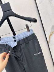 MIUMIU 26S STRAIGHT LEG PANTS 976