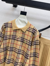 BURBERRY 25S POLO SHIRT AND SKIRT SET 0047