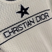 DIOR 26S SHORT-SLEEVE CUT-OUT KNIT TOP 1081
