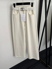 CHANEL 25S HIGH-WAISTED FLEECE-LINED JEANS 564