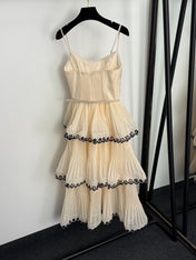 ZIMMERMANN 26S PLEATED SPAGHETTI STRAP DRESS STYLE 112