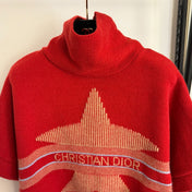DIOR 26S SHORT-SLEEVE HIGH-NECK KNITTED SWEATER 967
