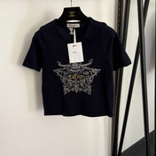 DIOR 26S SHORT-SLEEVE KNIT TOP 1036