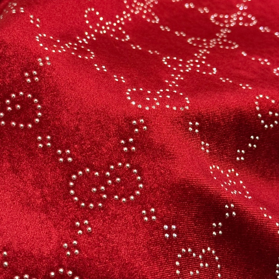GUCCI 26S RHINESTONE VELVET DRESS 183