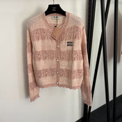 MIUMIU 26S LONG SLEEVE KNIT CARDIGAN 1025