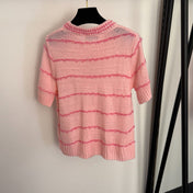 MIUMIU 26S SHORT SLEEVE KNIT TOP 1021