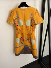 HERMES 26S SHORT SLEEVED DRESS 527