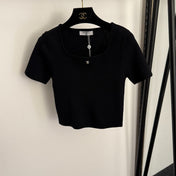 CHANEL 26S SHORT-SLEEVE SWEATER 998