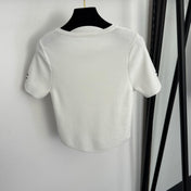 CHANEL 26S SHORT-SLEEVE SWEATER 991