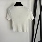 CHANEL 26S SHORT-SLEEVE SWEATER 987