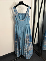 ZIMMERMANN 26S PATTERNED SLIP DRESS STYLE 85