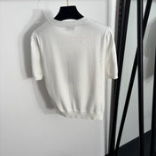 HERMES 26S SHORT-SLEEVE KNIT TOP 720