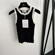 CHANEL 26S BOW-NECK KNITTED VEST 1374