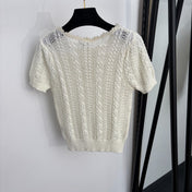 CHANEL 26S SHORT-SLEEVE KNIT TOP 1352