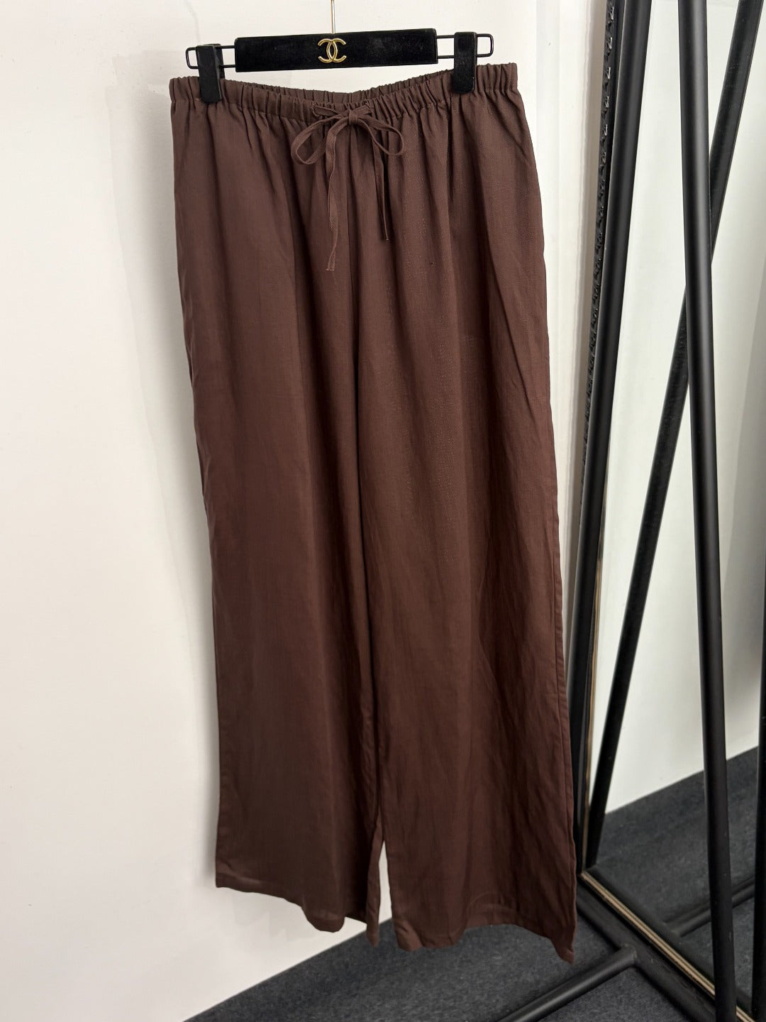 LORO PIANA 26S LACE-TRIM SHIRT PANTS SET 998