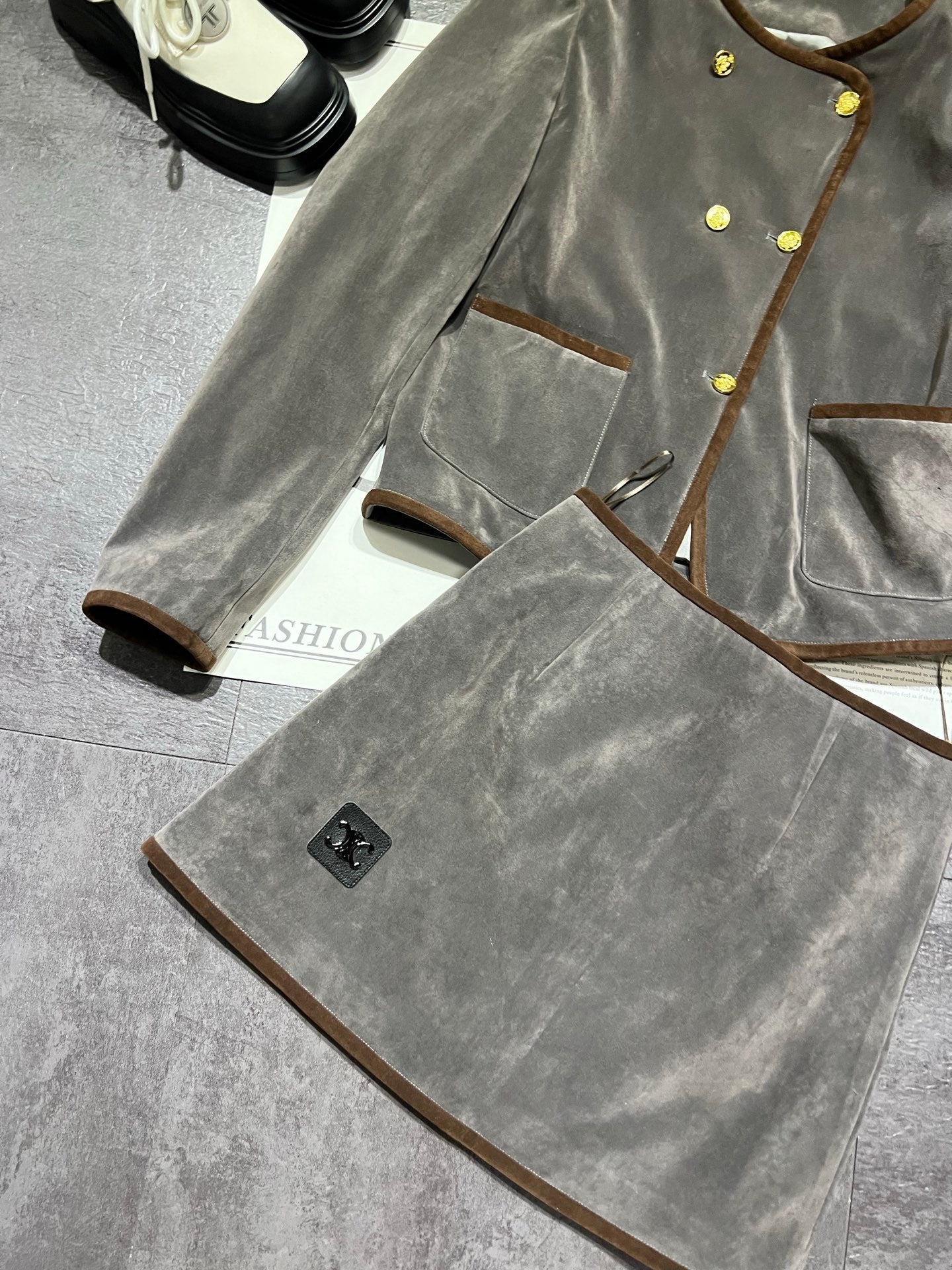 CELINE 26S JACKET AND SKIRT SET 156