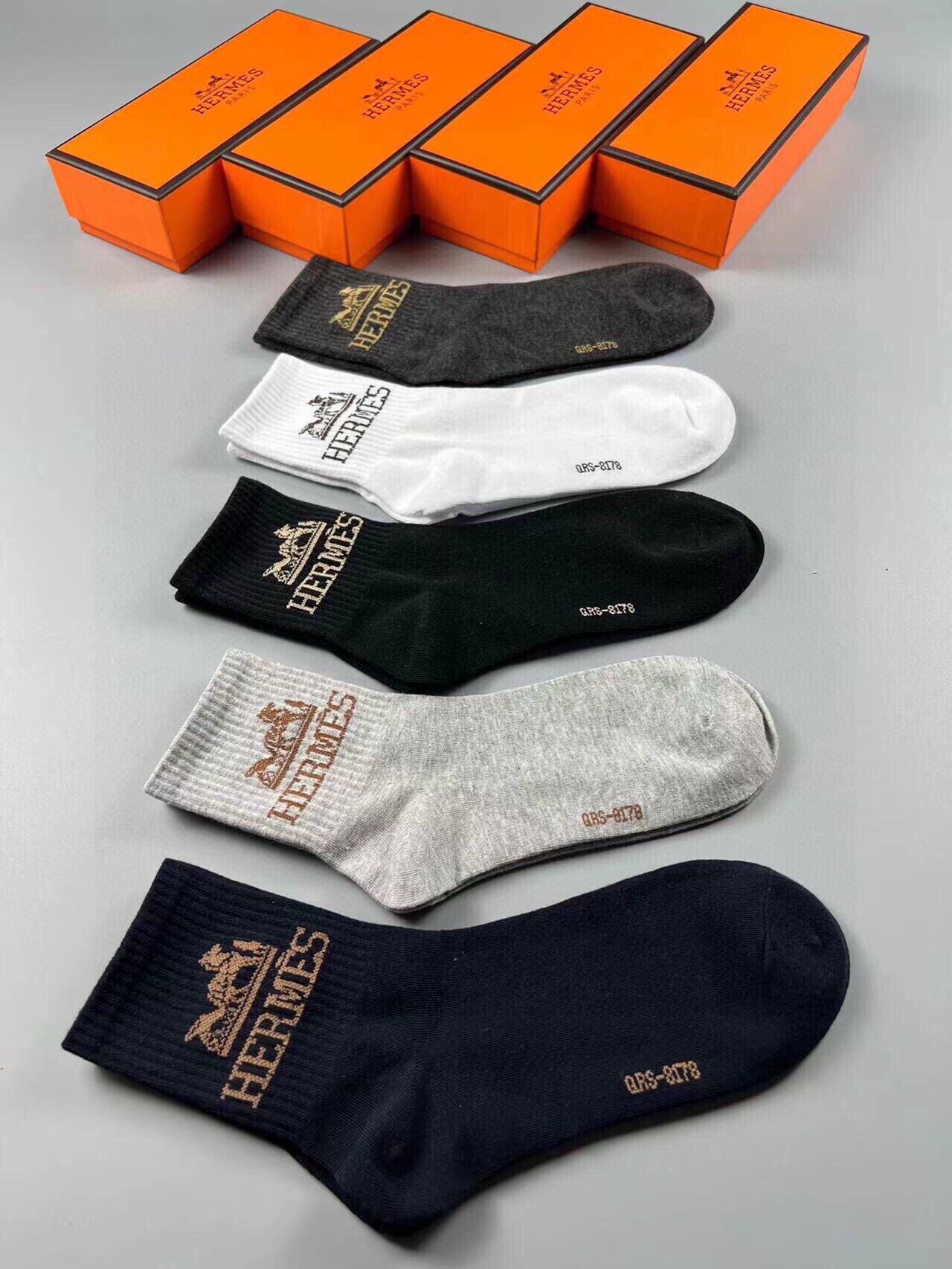 HERMES 26S ANKLE SOCKS 135118 (1 BOX)