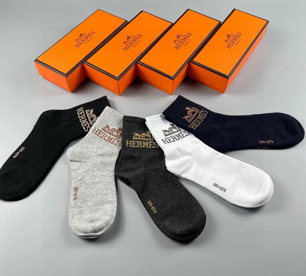 HERMES 26S ANKLE SOCKS 135118 (1 BOX)
