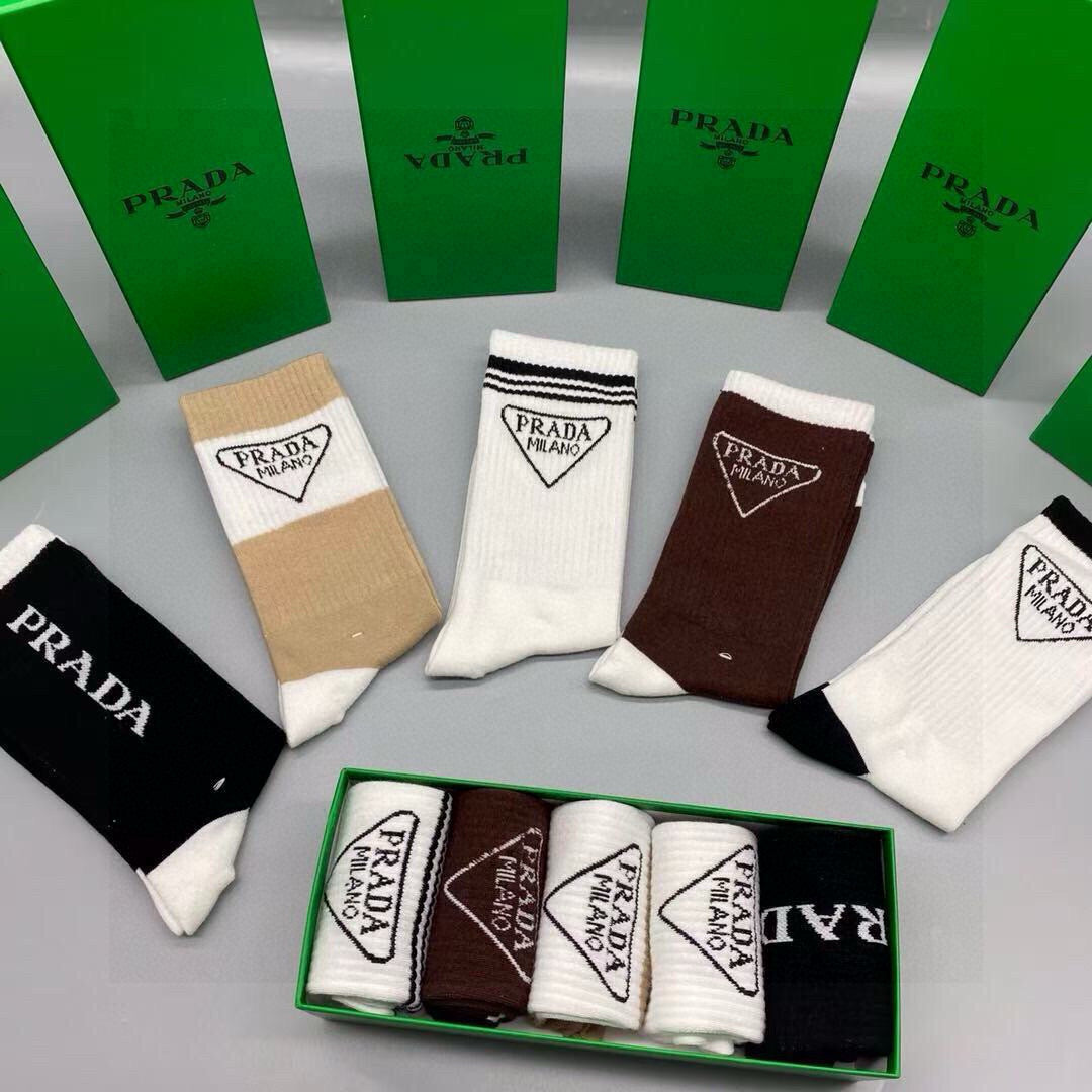 PRADA 26S CREW SOCKS 177242 (1 BOX)