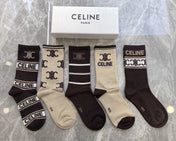 CELINE 26S CREW SOCKS 375609 (1 BOX)