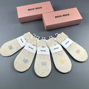 MIUMIU 26S NO-SHOW SOCKS 407196 (1 BOX)