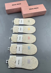 MIUMIU 26S NO-SHOW SOCKS 407196 (1 BOX)