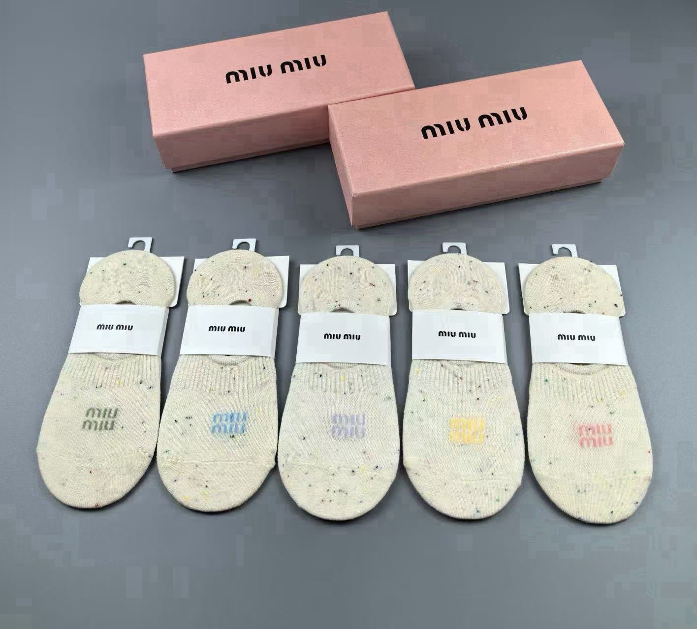 MIUMIU 26S NO-SHOW SOCKS 407196 (1 BOX)
