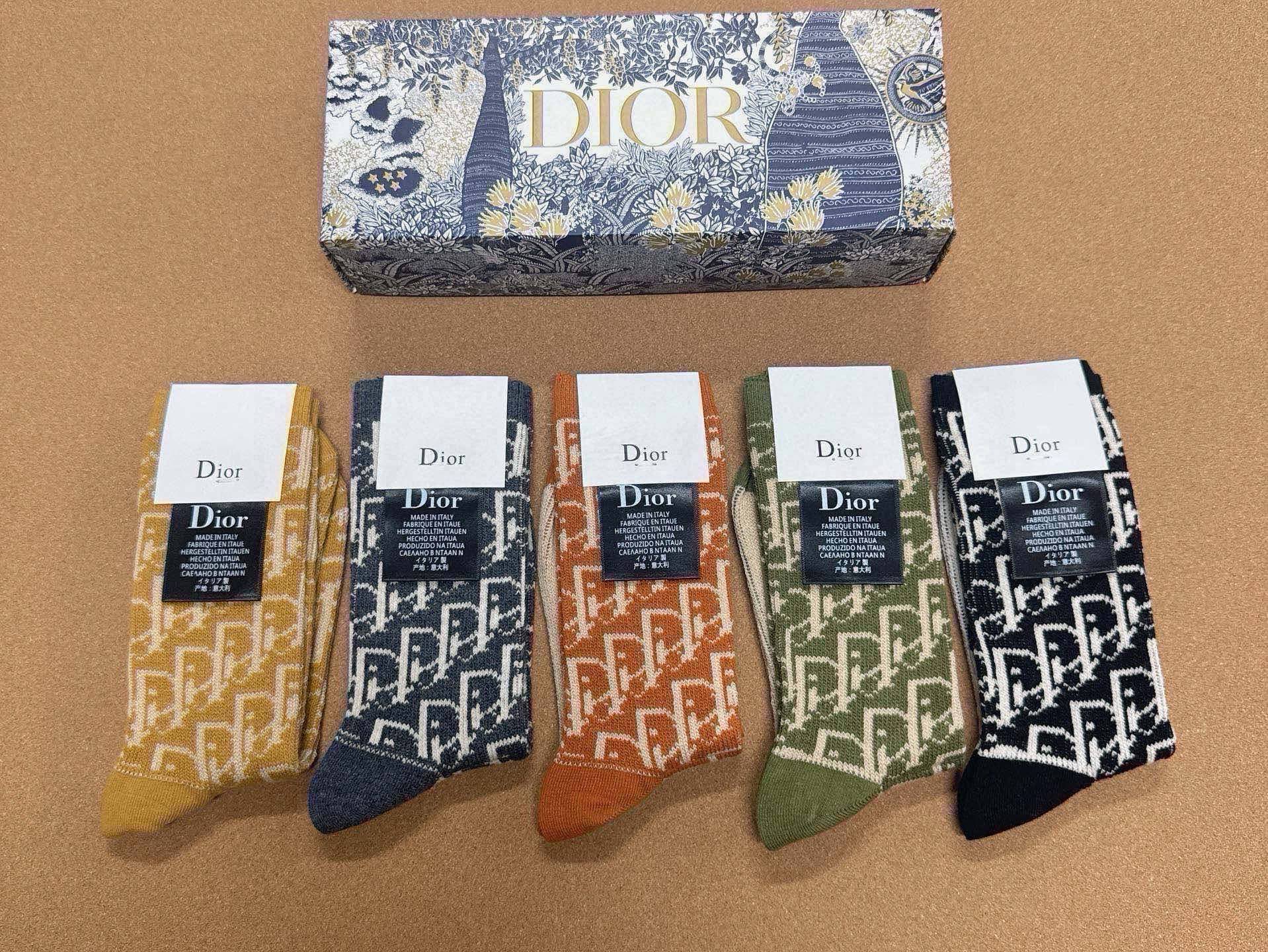 DIOR 26S CREW SOCKS 412447 (1 BOX)