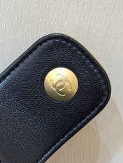 CHANEL 25S LARGE HOBO BAG 36 IN SUEDE COMBINED WITH LAMBSKIN GOLD HARDWARE