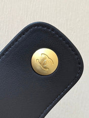 CHANEL 25S LARGE HOBO BAG 36 IN BLACK CALFSKIN GOLD HARDWARE