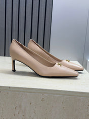 CELINE 26S HIGH HEELS 65 MM IN NUDE BEIGE CALFSKIN