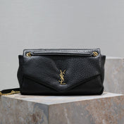 CALYPSO BAG 35 IN BLACK LAMBSKIN GOLD HARDWARE
