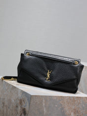 CALYPSO BAG 35 IN BLACK LAMBSKIN GOLD HARDWARE