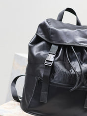 WATERPROOF BACKPACK 45 IN BLACK NYLON WITH EMBOSSED LOGO