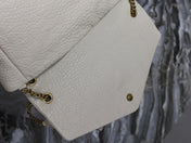 CALYPSO BAG 35 IN WHITE LAMBSKIN GOLD HARDWARE