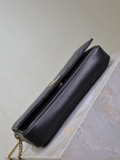 KATE 99 MEDIUM BAG 26 IN BLACK QUILTED NAPPA CALFSKIN COPPER HARDWARE