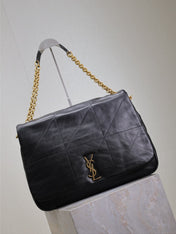 JAMIE 4.3 LARGE BAG 43 IN BLACK LAMBSKIN GOLD HARDWARE