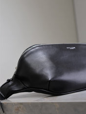 CLASSIC CROSSBODY BAG 26 IN BLACK LAMBSKIN