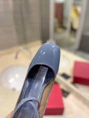 VALENTINO 26S ANKLE STRAP PUMPS 60 MM IN PASTEL BLUE PATENT CALFSKIN