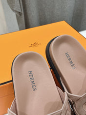 EXTRA SANDAL PASTEL PINK NUDE CALFSKIN