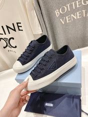 PRA PRINTED COTTON SNEAKERS BALTIC BLUE CANVAS