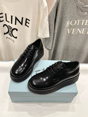 PRA BRUSHED LEATHER LOAFERS JET-BLACK