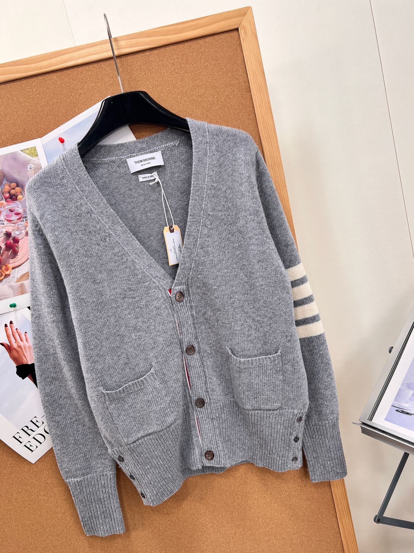 THOM 26S V-NECK KNIT CARDIGAN 293