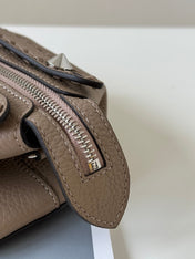 BY THE WAY SELLERIA MINI 20 IN MEDIUM BROWN GRAINED CALFSKIN