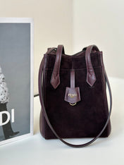 ORIGAMI MINI 19 IN WINE RED LAMBSKIN AND SUEDE