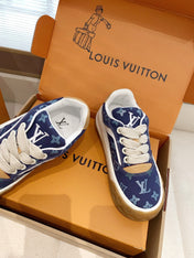 LV 26S TILTED SNEAKERS IN DARK BLUE MONOGRAM CANVAS